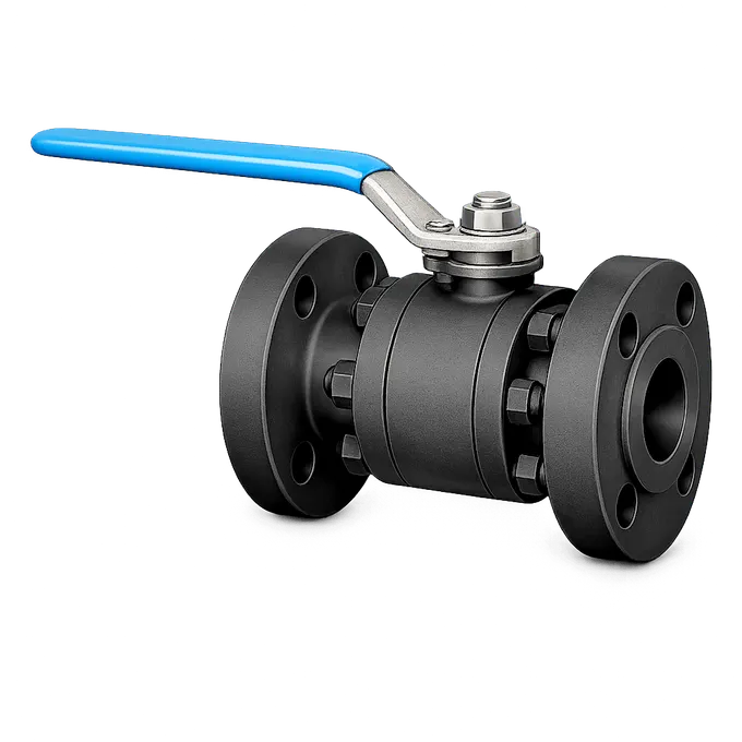 F22 forged raised face flanged ball valve - ASME Class 150